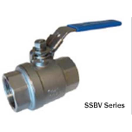Raines 1'' Stainless Steel Ball Valve, Lockable 1-SS-BV100